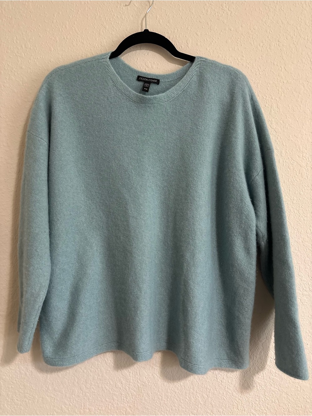Eileen Fisher Cashmere Silk Boucle Bliss Crew Neck Top